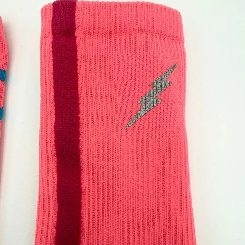 Nike Elite KD Basketball Socks Pink Teal Navy - Women’s US Large